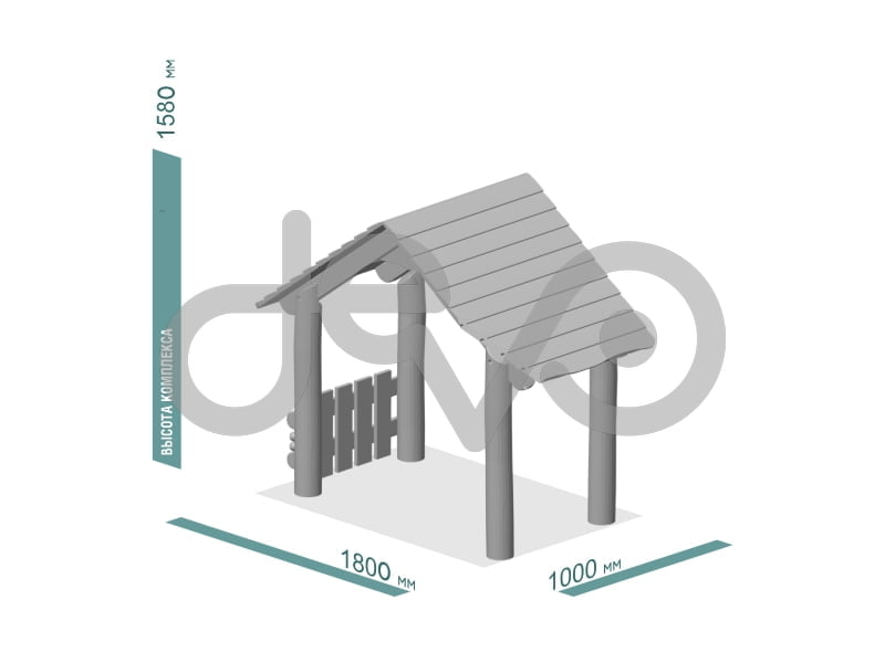 Детский игровой домик Эко 220