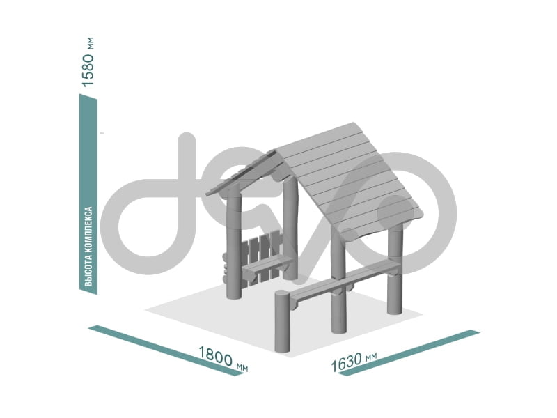 Детский игровой домик Эко 223