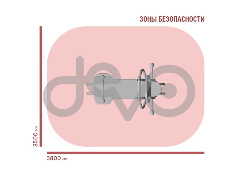 Качалка детской игровой площадки Мотоцикл