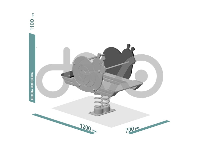 Качалка детской игровой площадки Улитка